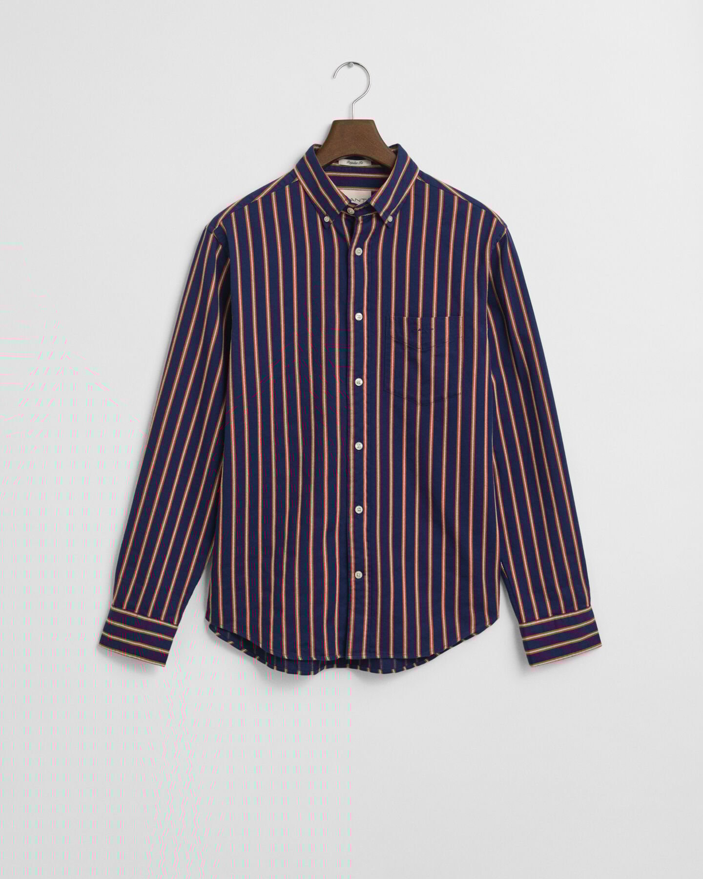 Regular Fit Dobby Striped Twill Shirt