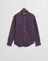 Regular Fit Dobby Striped Twill Shirt