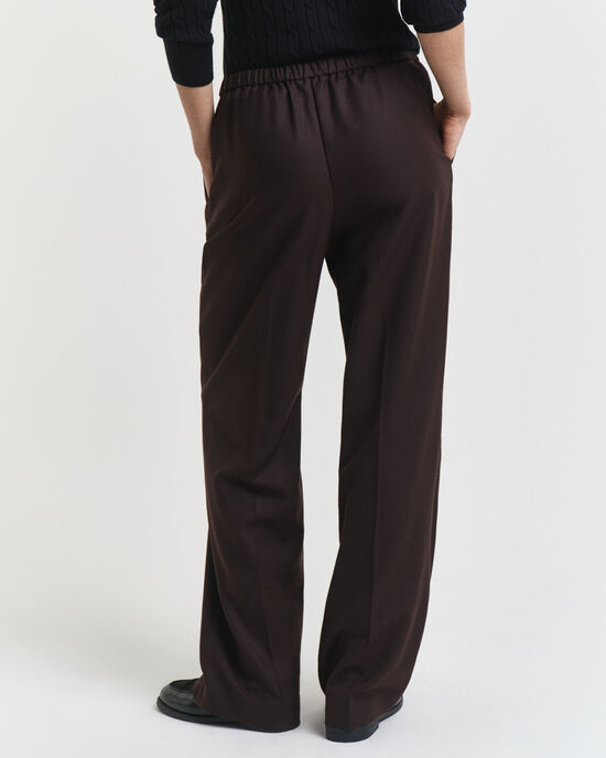 Wool Blend Pull-On Pants
