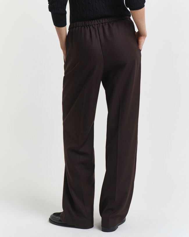 Wool Blend Pull-On Pants