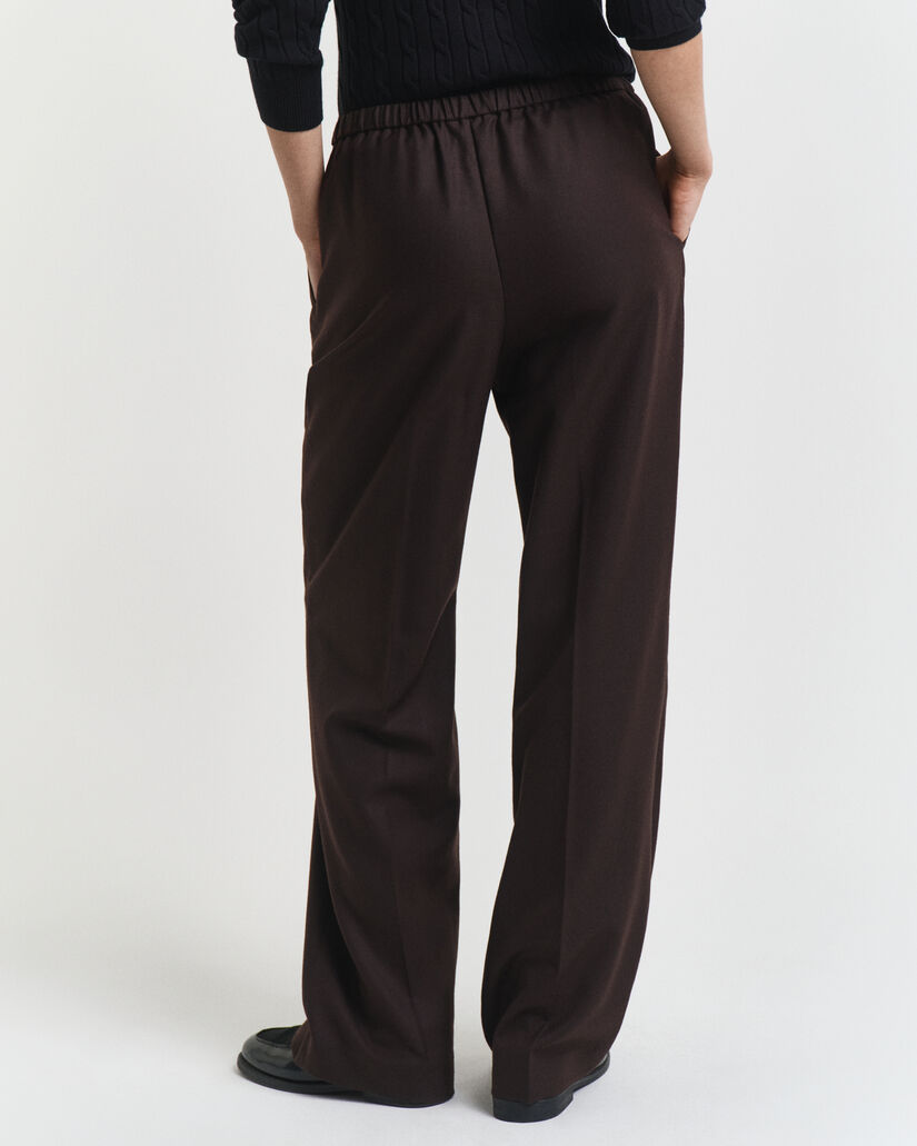 Wool Blend Pull-On Pants