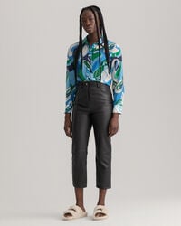 Regular Fit Paisley Cotton Silk Shirt