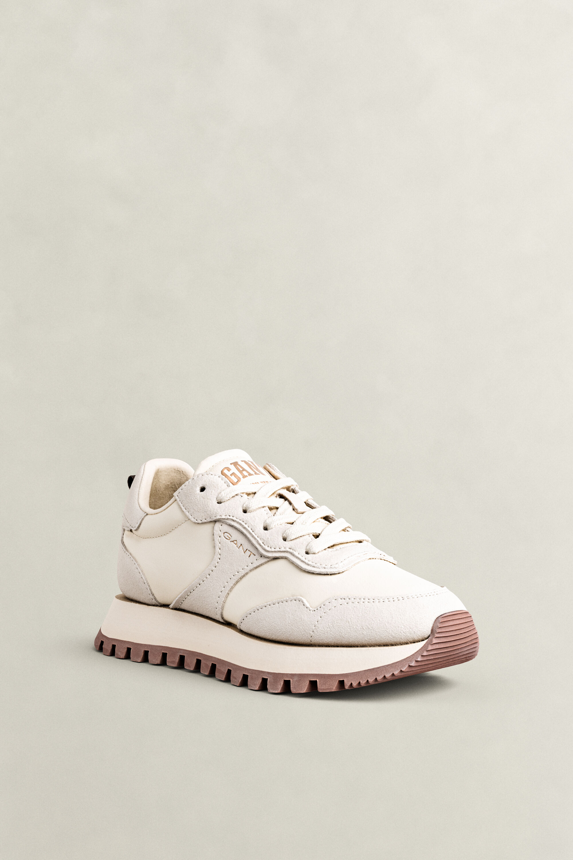 Caffay Suede Nylon Sneakers — SOFT OAT