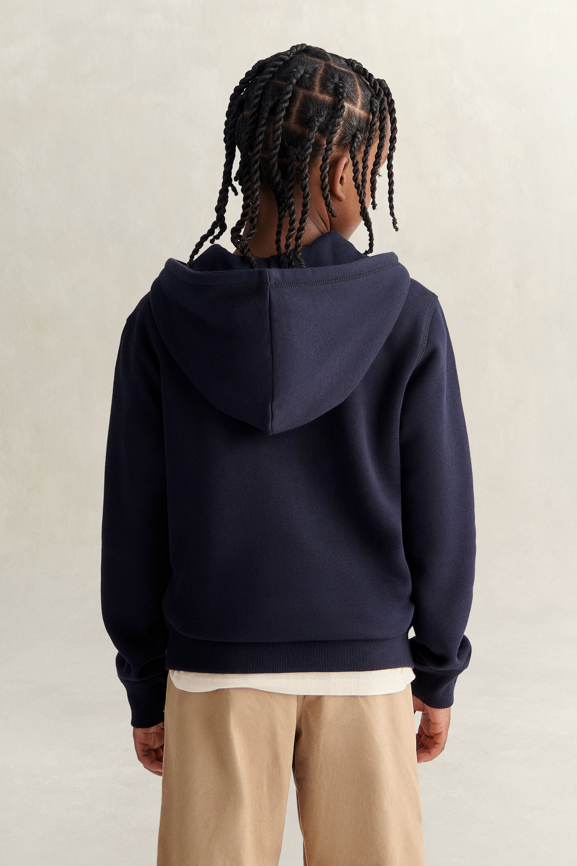 Teen Boys Zip Hoodie — EVENING BLUE