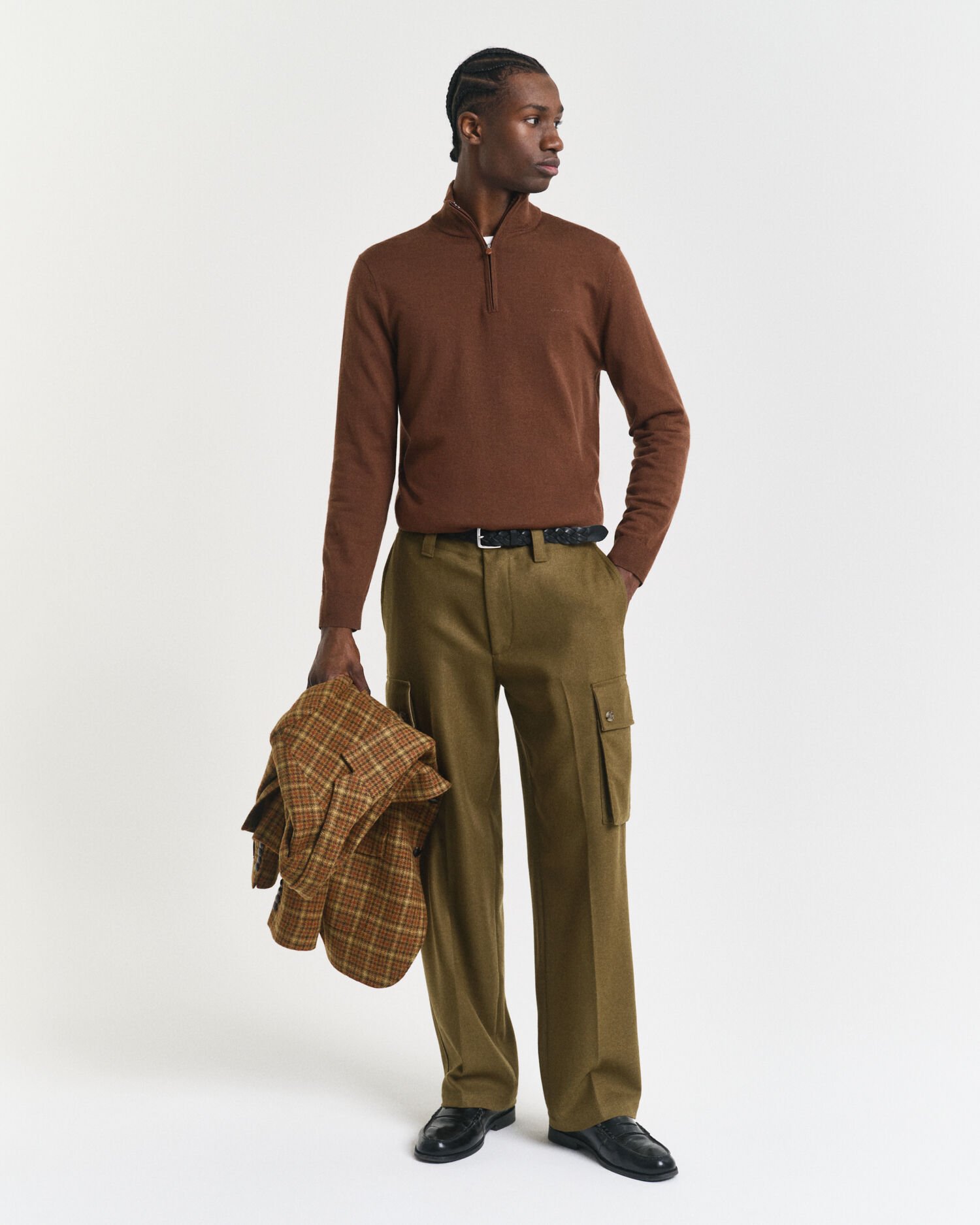 Extra Fine Merino Wool Half-Zip Sweater