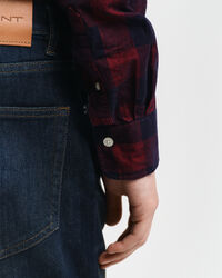 Regular Fit Checked Corduroy Shirt