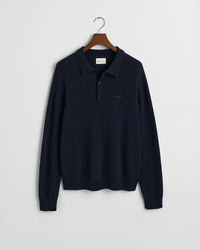 Wool Blend Polo Sweater