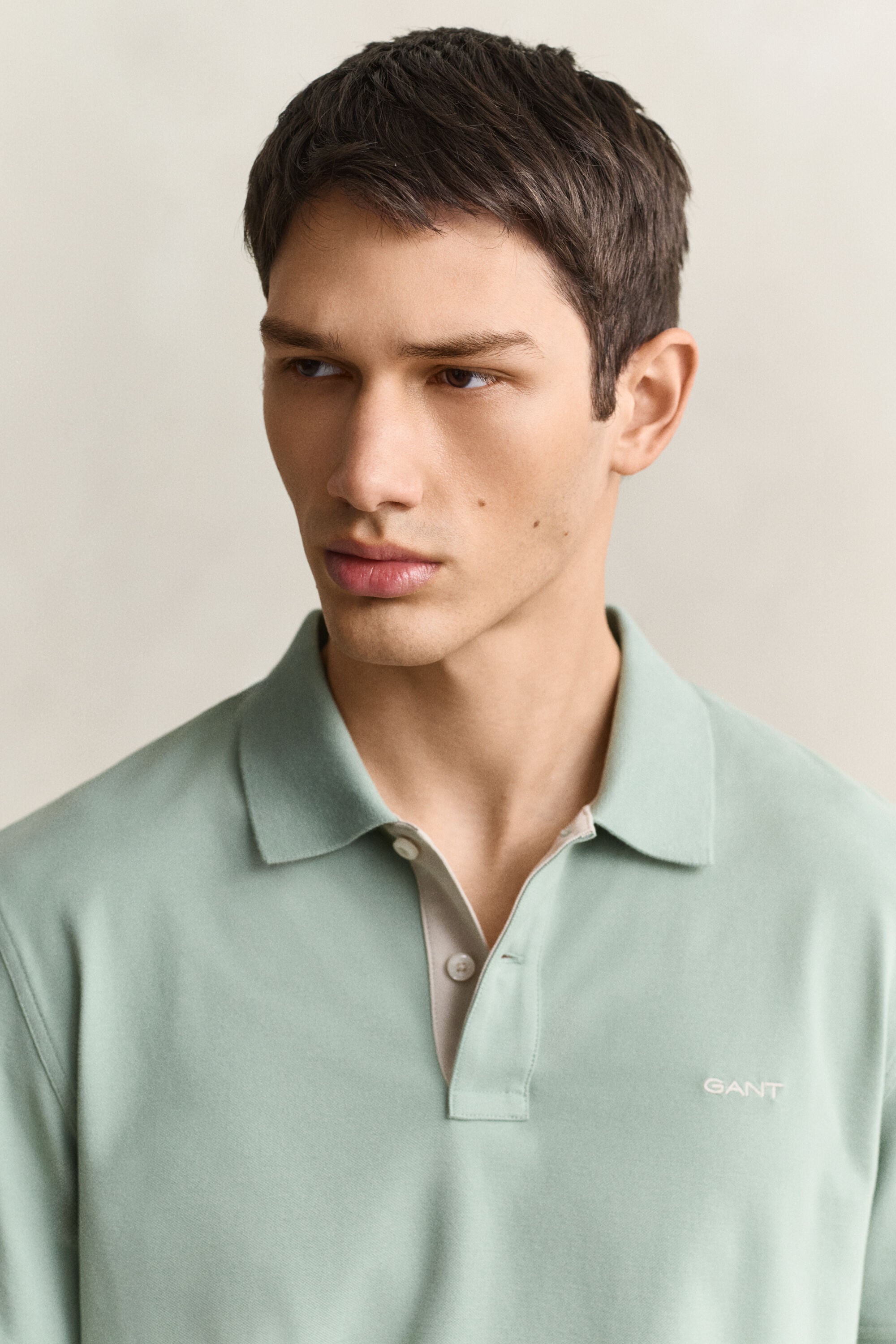 Contrast Piqué Polo Shirt