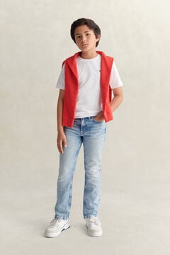 Teen Boys Straight Fit Jeans — BLEACH WASH 9