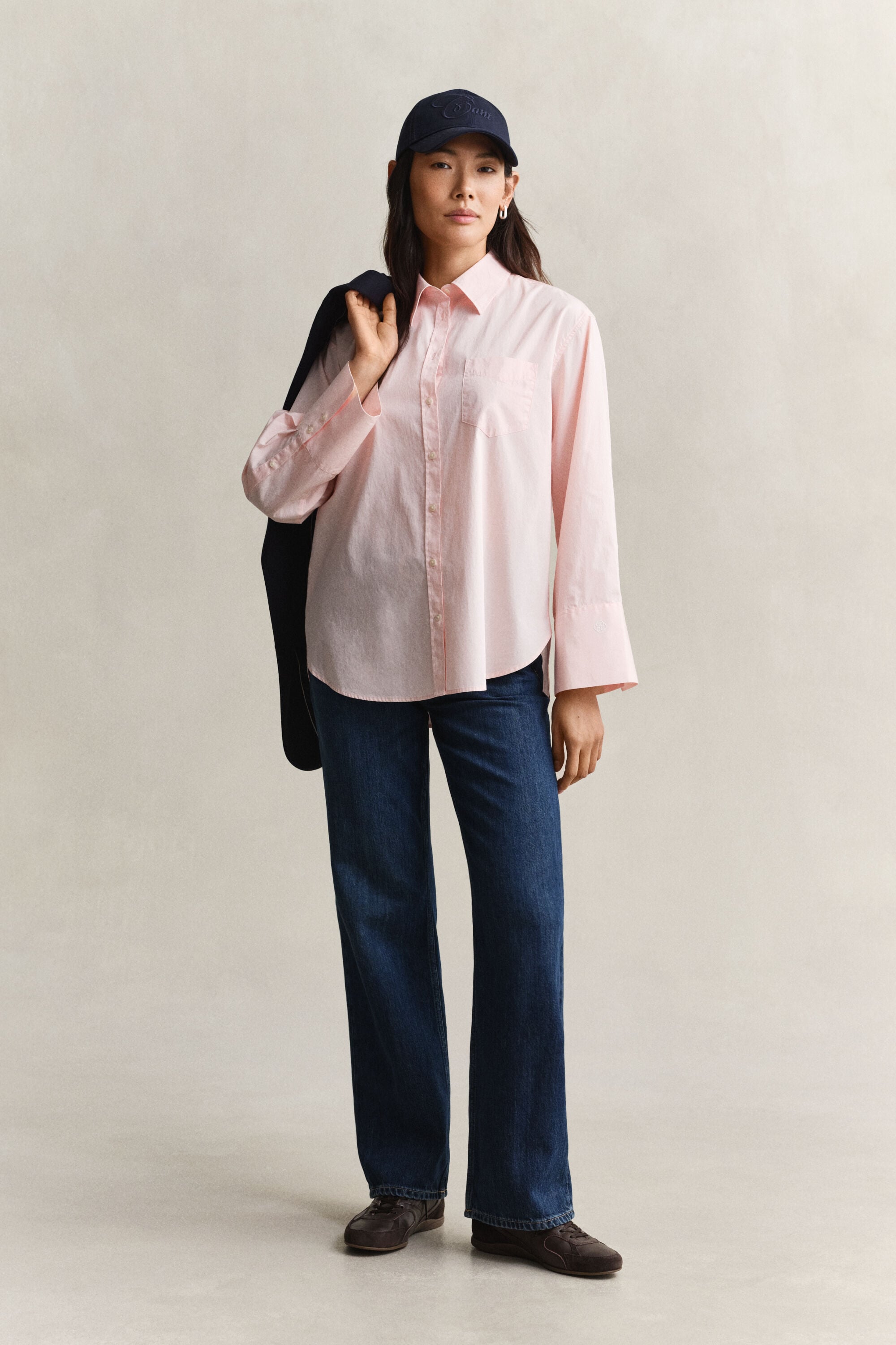 Wide Sleeve Classic Poplin Shirt