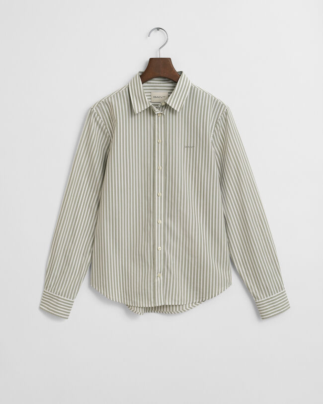 Regular Fit Classic Striped Poplin Shirt