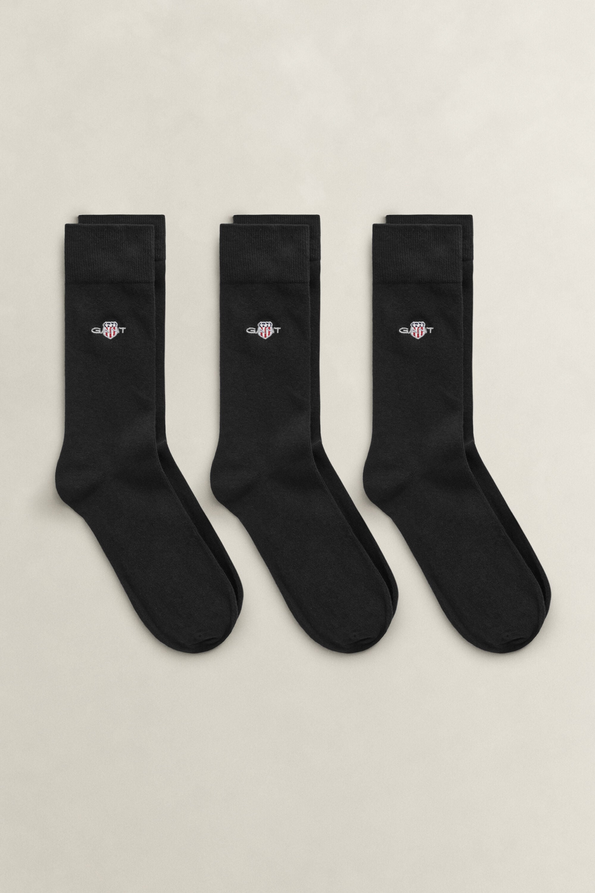 3-Pack Shield Socks — EBONY BLACK