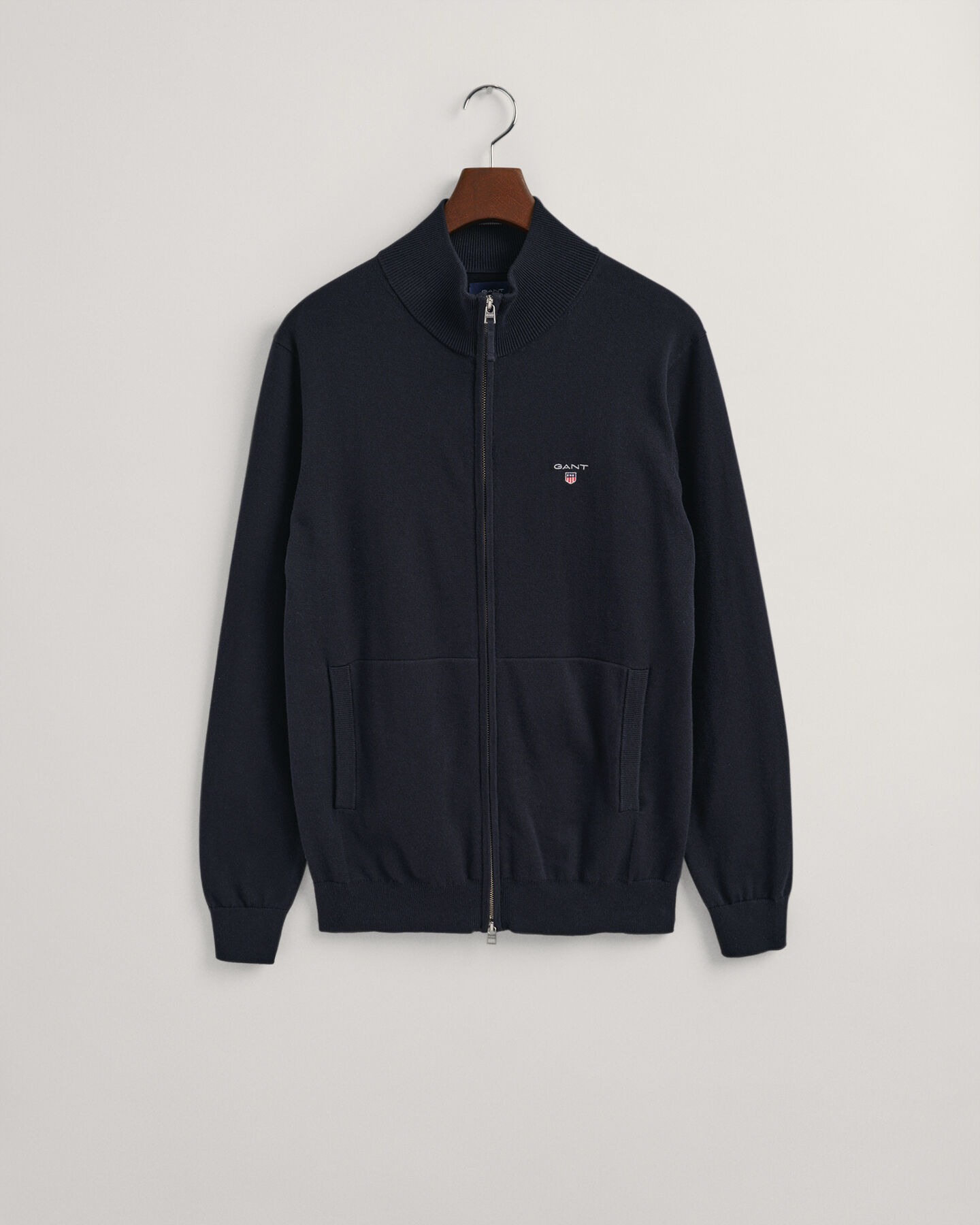 Classic Cotton Zip Cardigan