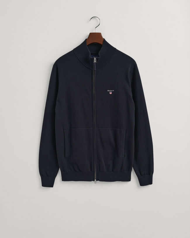 Classic Cotton Zip Cardigan