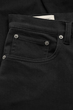 Regular Fit Twill Jeans — BLACK 1