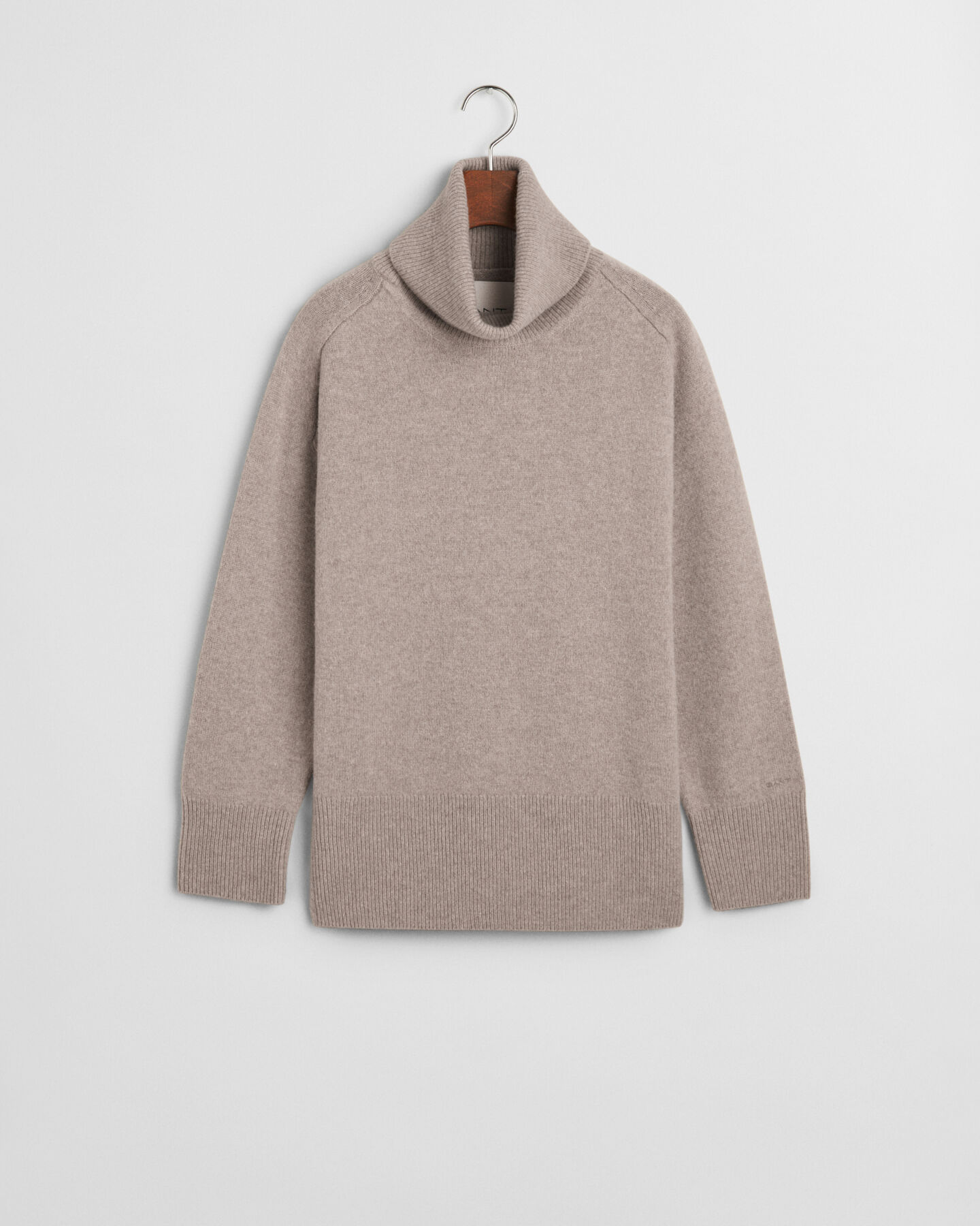 Wool Cashmere Blend Turtleneck Sweater