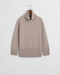 Wool Cashmere Blend Turtleneck Sweater