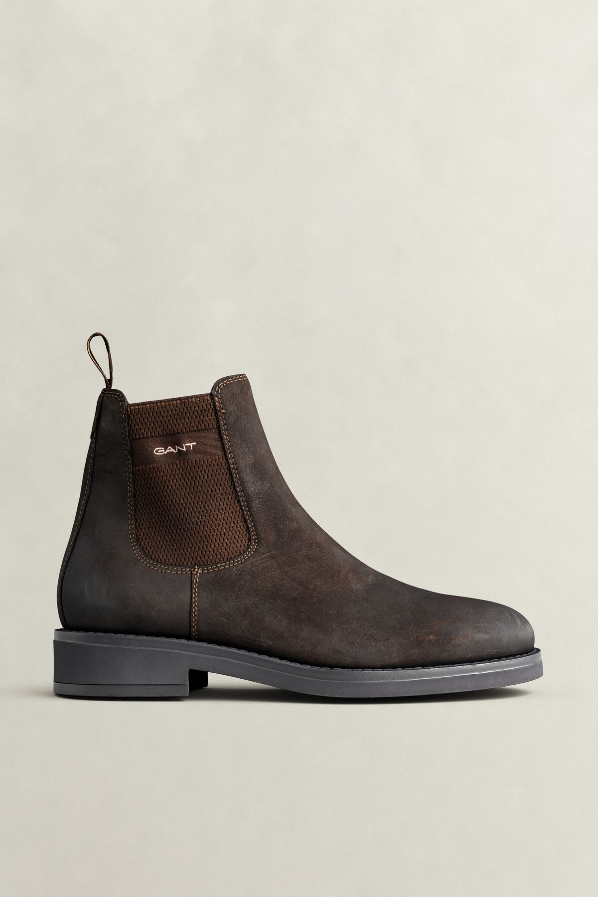Prepdale Leather Chelsea Boots — DARK BROWN