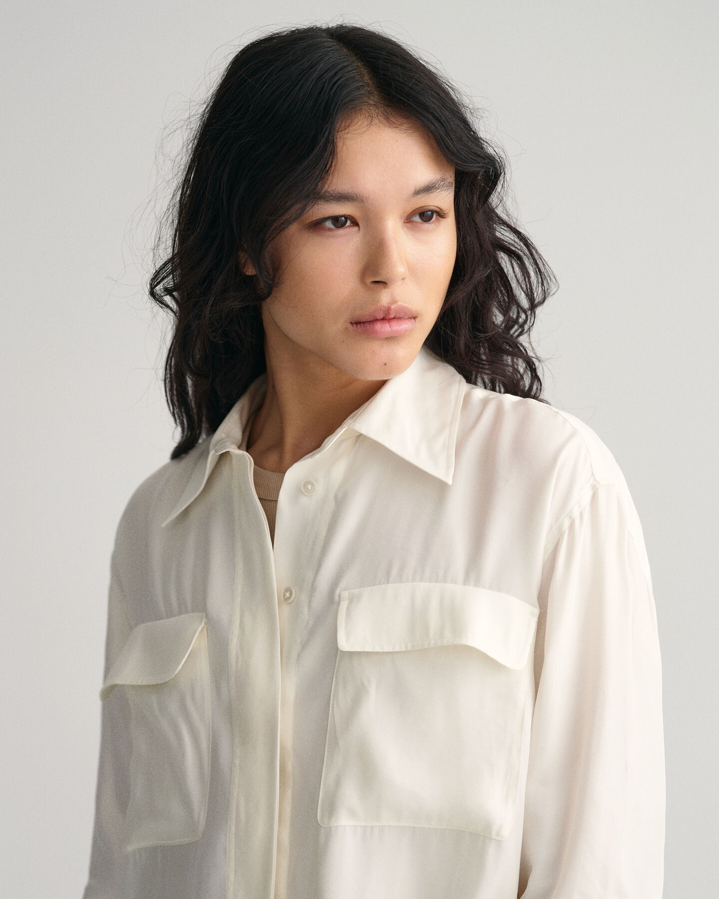 Relaxed Fit Flap Pocket Shirt