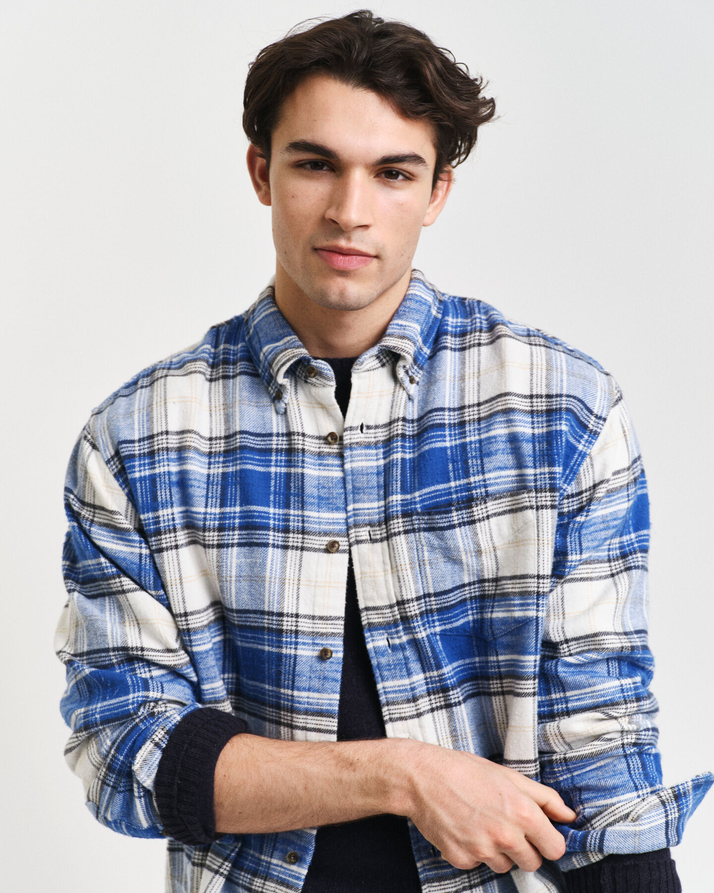 Relaxed Fit Checked Flannel Shirt