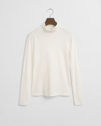 Lightweight Cotton Turtleneck Top