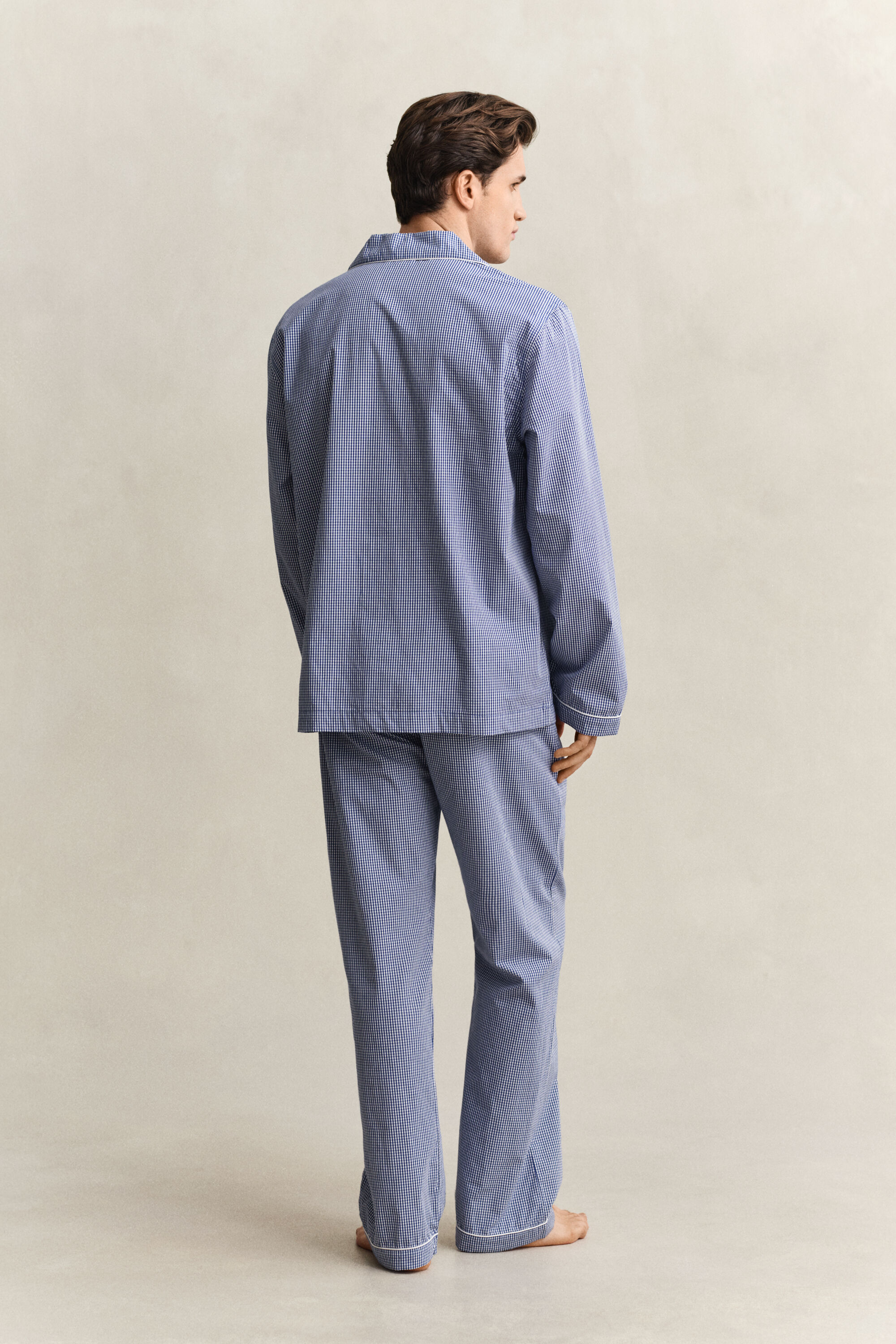 Gingham Poplin Pajama Set