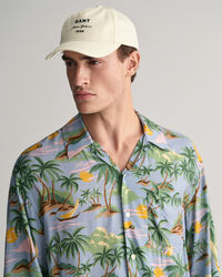 Relaxed Fit Hawaiian Print Short Sleeve Shirt