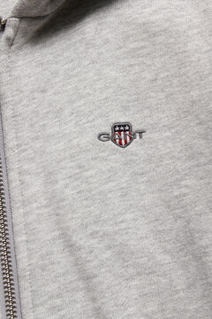 Teens Shield Zip Hoodie — GREY MELANGE 1