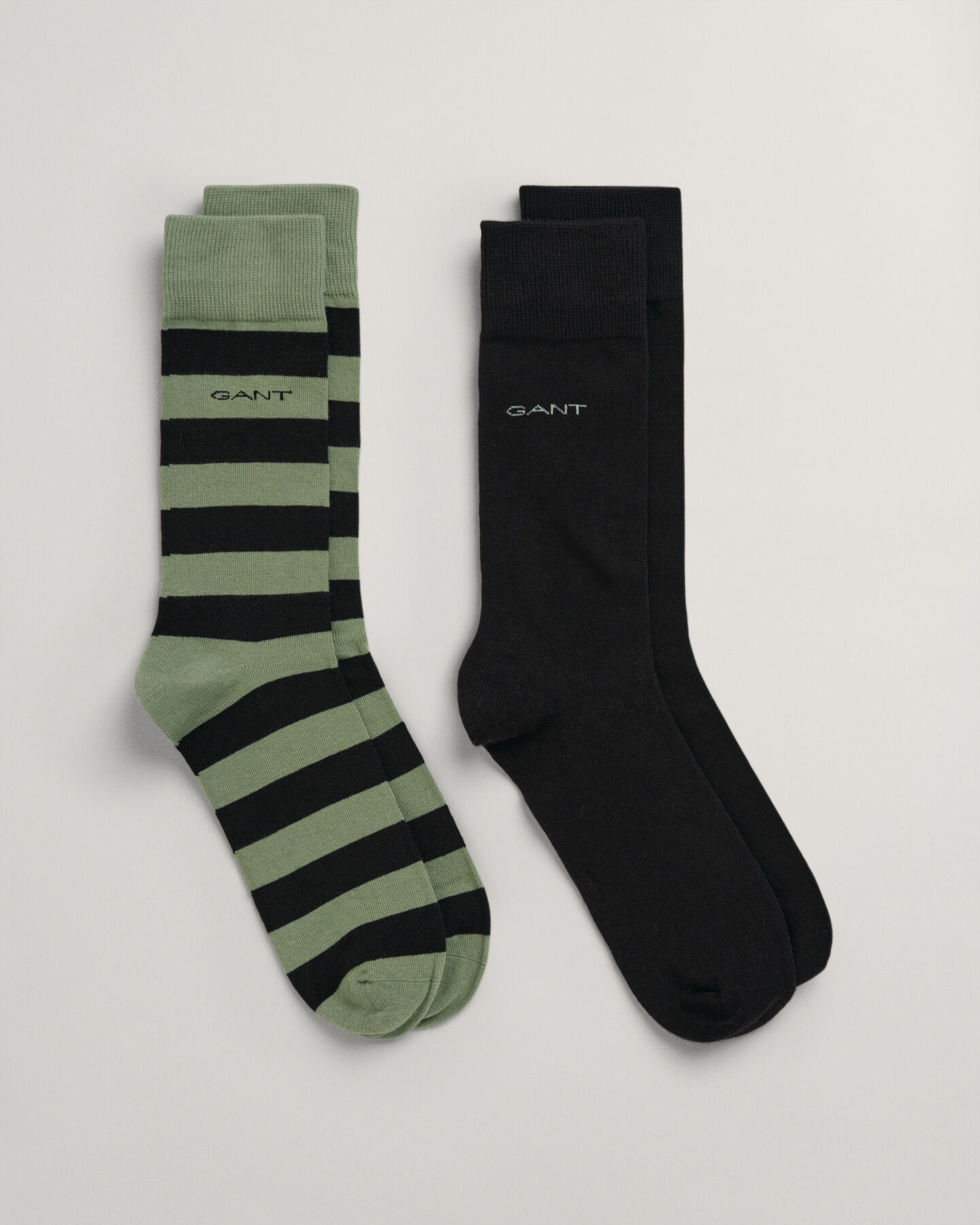2-Pack Barstripe & Solid Socks