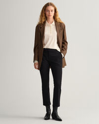 Detail Collar Long Sleeve Piqu&eacute; Polo Shirt