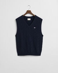 Lambswool Cable Knit Vest