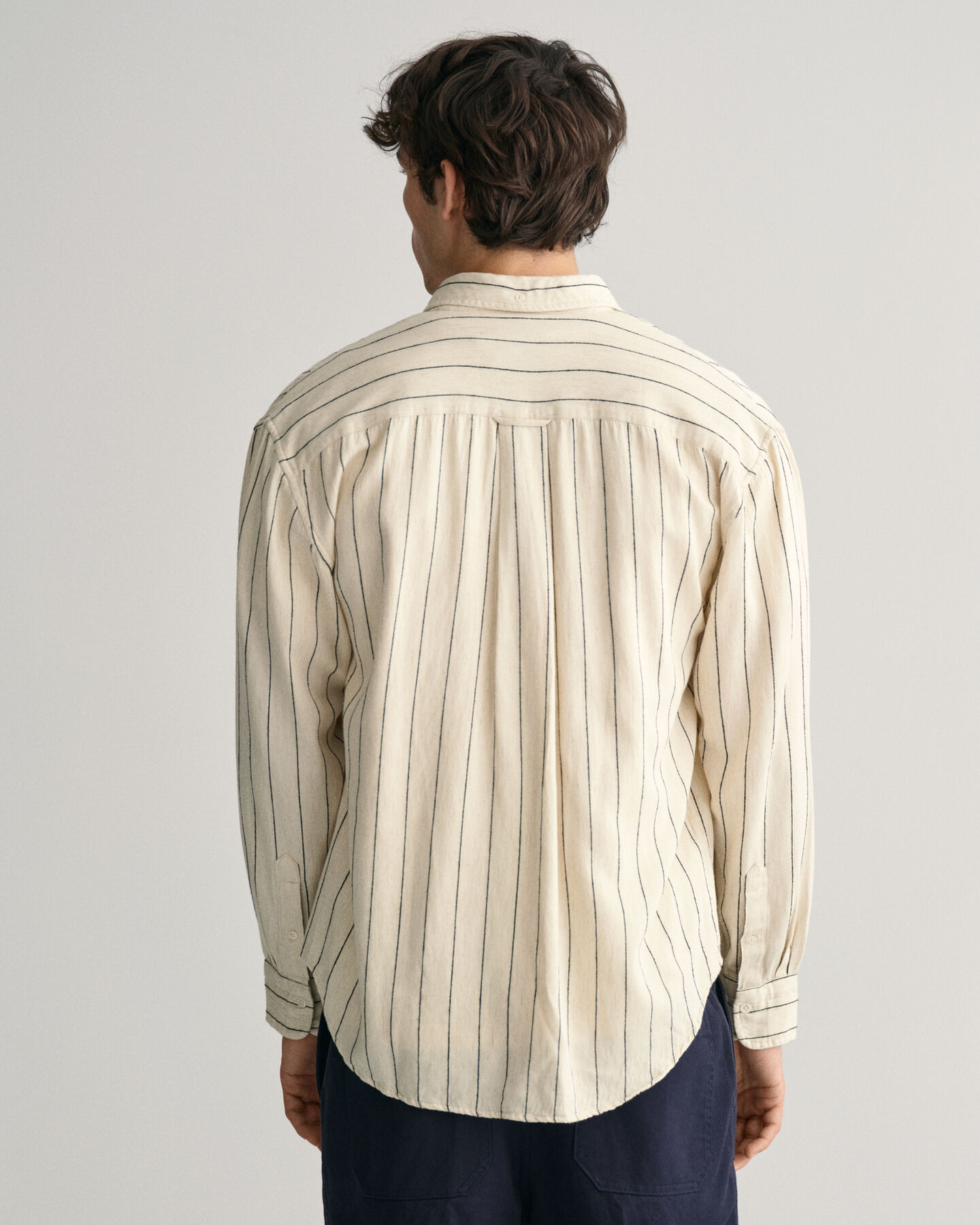 Relaxed Fit Slub Striped Shirt