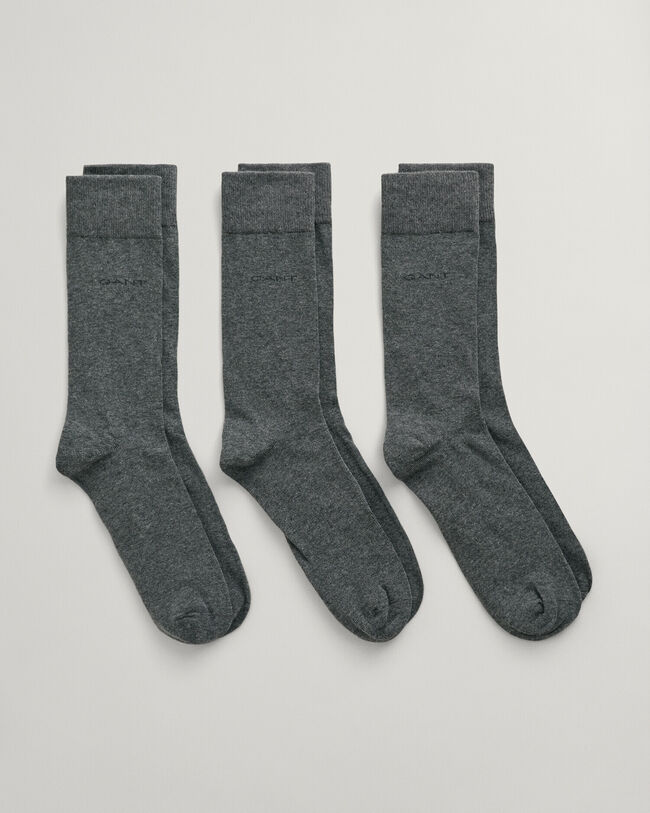 3-Pack Soft Cotton Socks - GANT