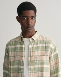 Regular Fit Madras Linen Shirt