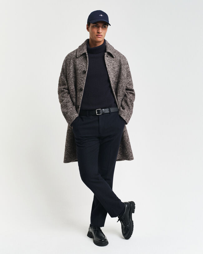 Slim Fit Herringbone Suit Pants