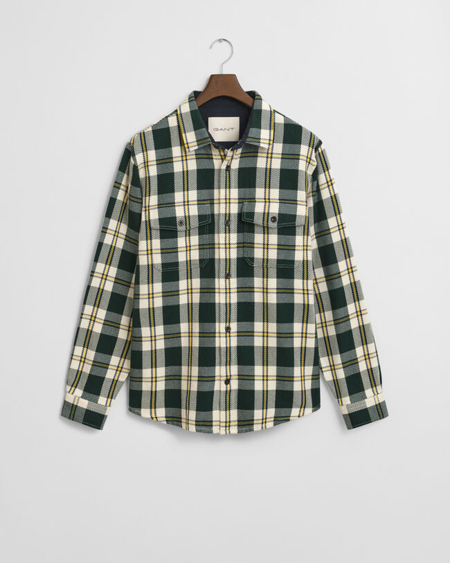 Checked Heavy Twill Overshirt