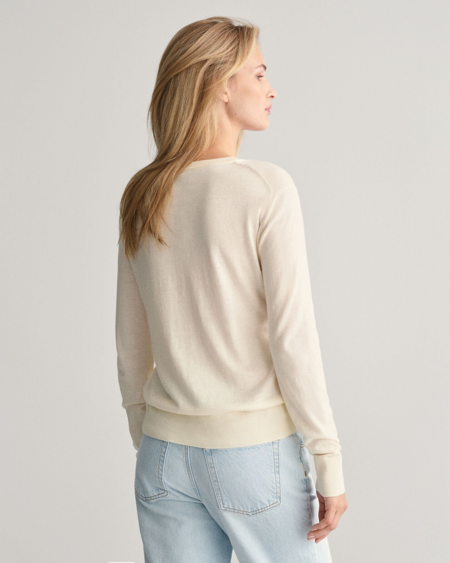 Fine Knit Crew Neck Sweater