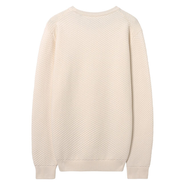 Triangle Texture Crew Neck Sweater