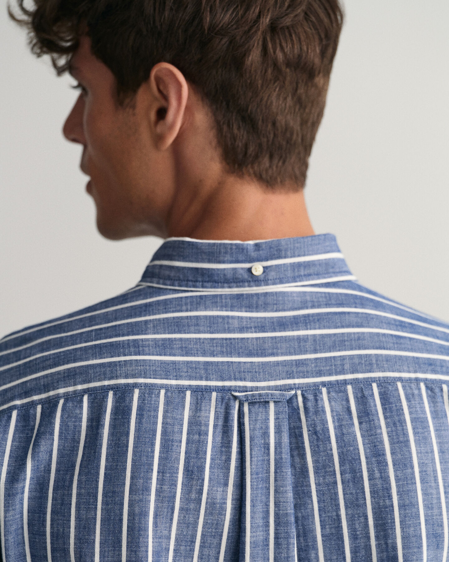 Regular Fit Stripe Chambray Shirt