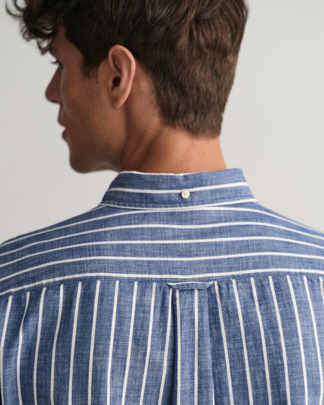 Regular Fit Stripe Chambray Shirt