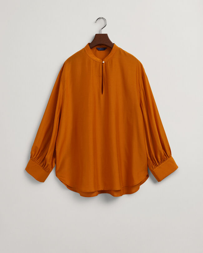 Lyocell Silk Popover Blouse