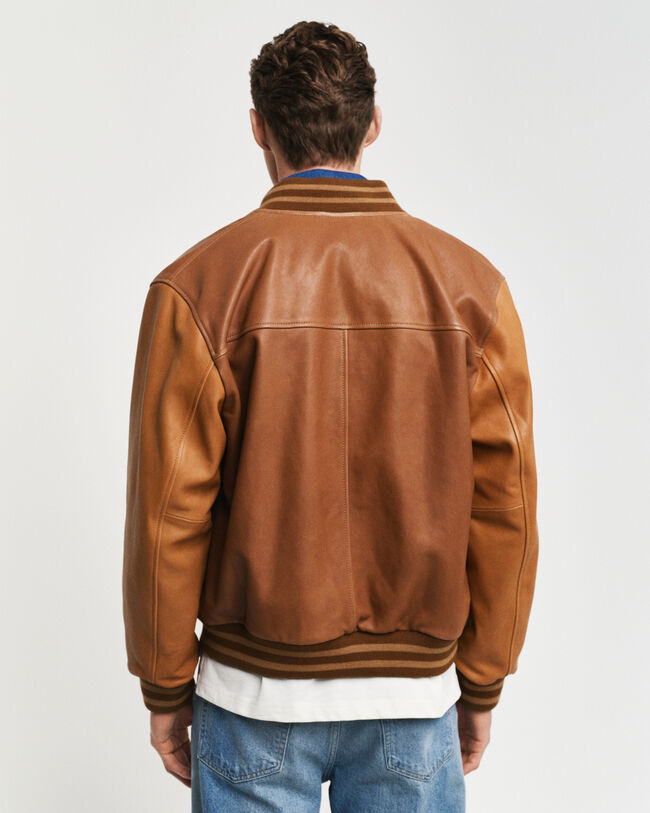 Leather Varsity Jacket