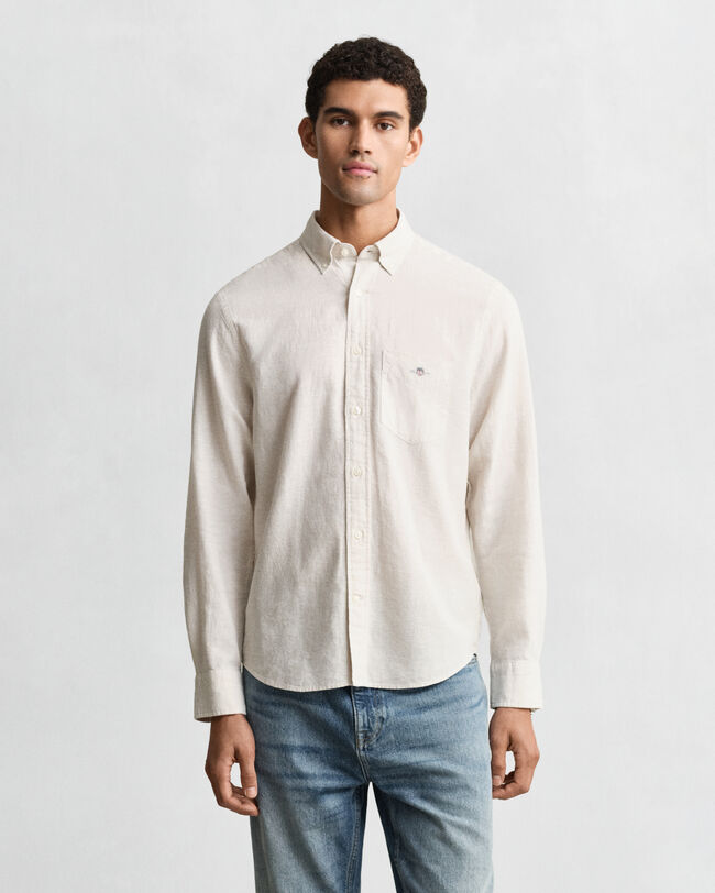 Regular Fit Cotton Linen Shirt