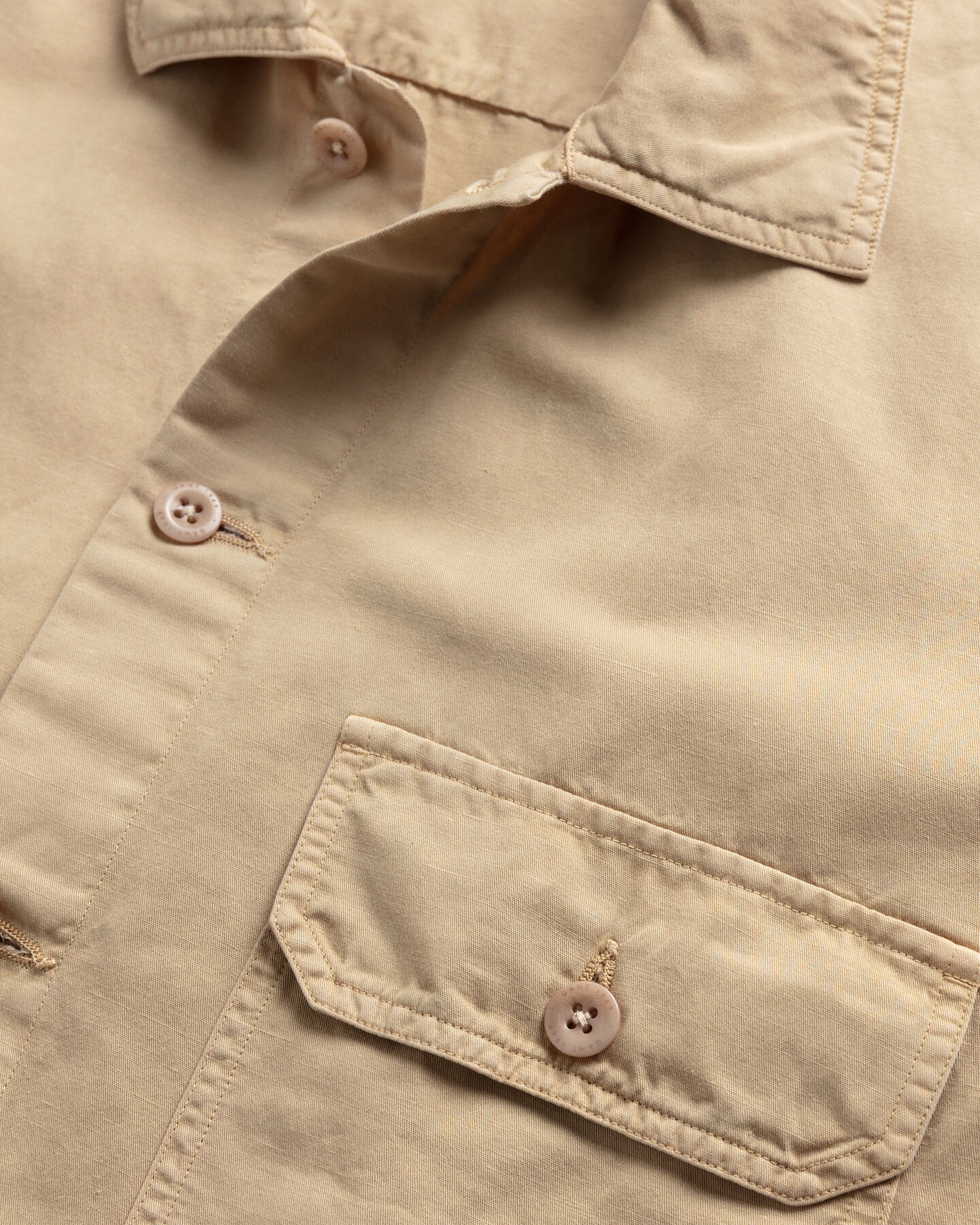 Garment-Dyed Overshirt