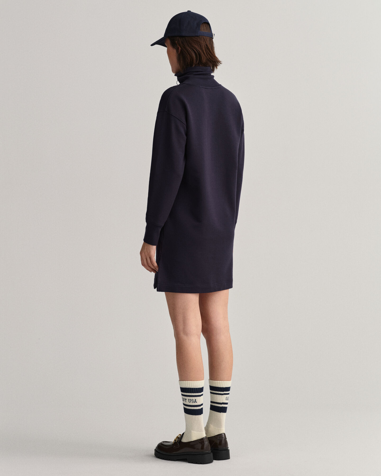 Half-Zip Sweat Dress