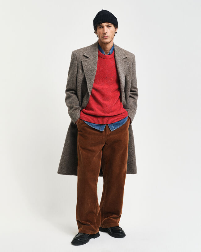 Wool Nepps Crew Neck Sweater