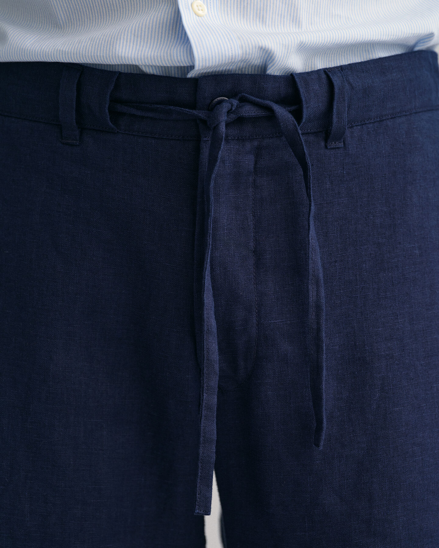 Relaxed Fit Linen Drawstring Shorts