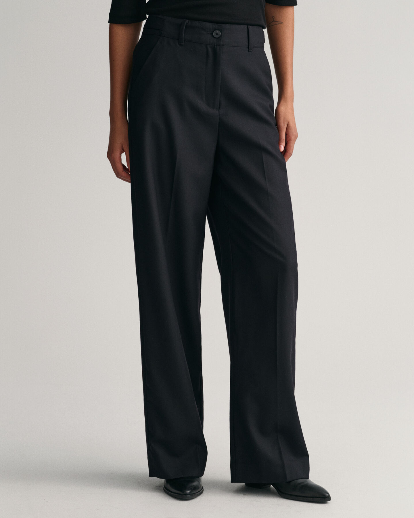 High-Waisted Straight Leg Pants