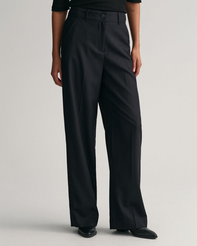 High-Waisted Straight Leg Pants