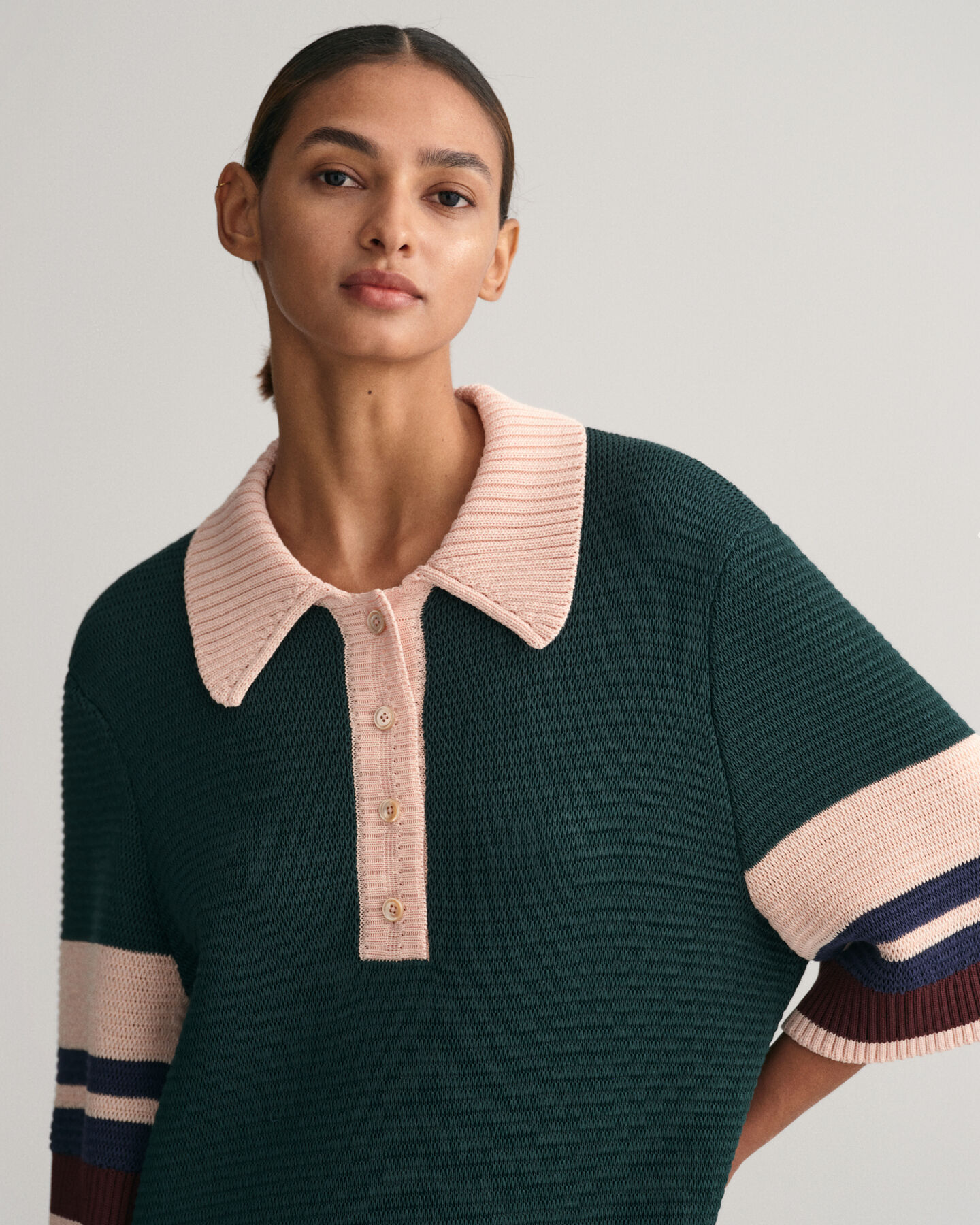 Polo Knit Mini Dress